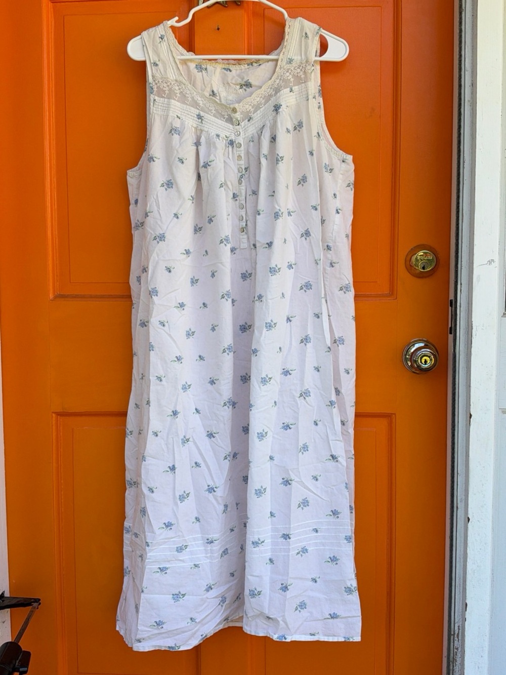 Eileen West Floral Print Maxi Nightgown